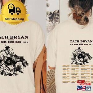 Zach Bryan The Burn Tour Shirt 2 Sided